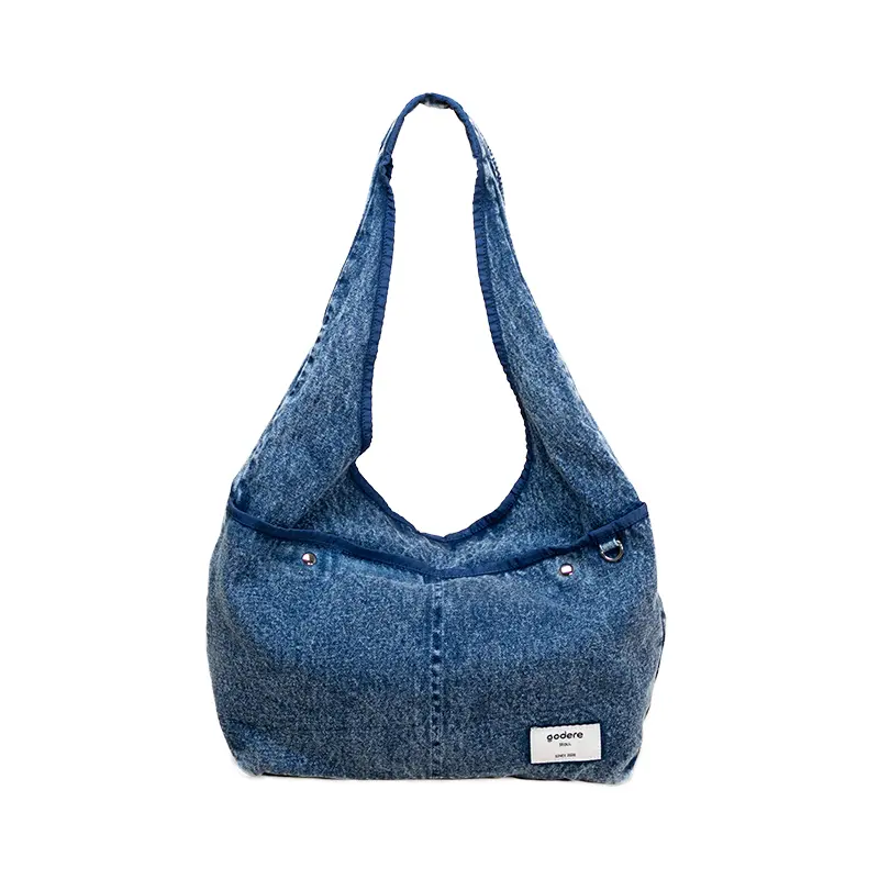 Túi tote denim cổ điển